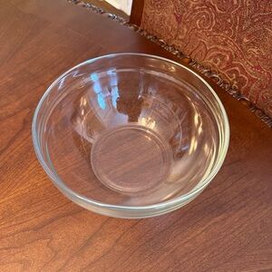 Vintage ARCOROC France Clear Glass Large Mixing Prep Bowl 9" D x 4.25” H